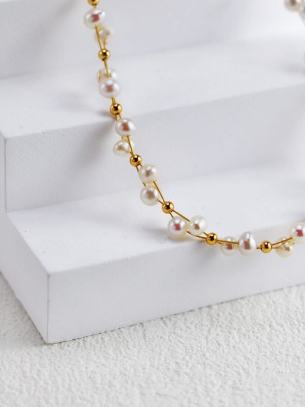 Woven Pearl Necklace - 图片 4